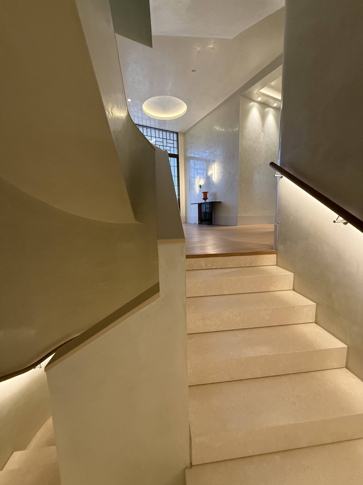 Travertine stair detail